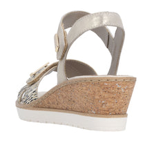 Load image into Gallery viewer, REMONTE - R6266-90 - WEDGE SANDAL - Beige/Gold