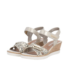 Load image into Gallery viewer, REMONTE - R6266-90 - WEDGE SANDAL - Beige/Gold
