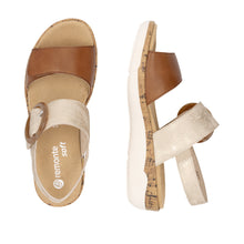 Load image into Gallery viewer, REMONTE - R6853-90 - STRAP SANDAL - Tan/Beige