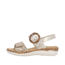 Load image into Gallery viewer, REMONTE - R6853-94 - STRAP SANDAL - Beige Metallic