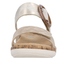 Load image into Gallery viewer, REMONTE - R6853-94 - STRAP SANDAL - Beige Metallic