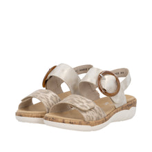 Load image into Gallery viewer, REMONTE - R6853-94 - STRAP SANDAL - Beige Metallic