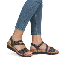 Load image into Gallery viewer, REMONTE - R6860-91- STRAP SANDAL - Black Multi