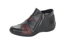 Load image into Gallery viewer, REMONTE - R7674-02 - 2 x ZIP ANKLE BOOT - Black Multi  (NEW IN)