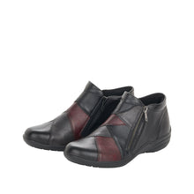 Load image into Gallery viewer, REMONTE - R7674-02 - 2 x ZIP ANKLE BOOT - Black Multi  (NEW IN)