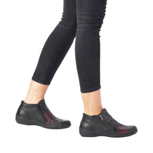 Load image into Gallery viewer, REMONTE - R7674-02 - 2 x ZIP ANKLE BOOT - Black Multi  (NEW IN)