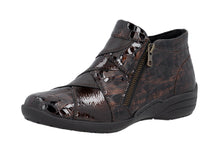 Load image into Gallery viewer, REMONTE - R7674-25 - 2 x ZIP ANKLE BOOT - Brown multi (NEW IN)