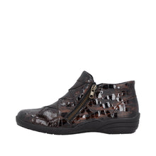 Load image into Gallery viewer, REMONTE - R7674-25 - 2 x ZIP ANKLE BOOT - Brown multi (NEW IN)