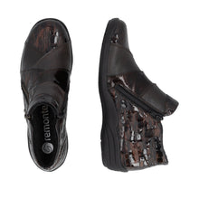 Load image into Gallery viewer, REMONTE - R7674-25 - 2 x ZIP ANKLE BOOT - Brown multi (NEW IN)