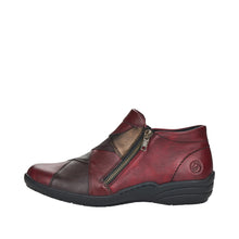 Load image into Gallery viewer, REMONTE - R7674-36 - 2 x ZIP ANKLE BOOT - Wine Multi  (NEW IN)