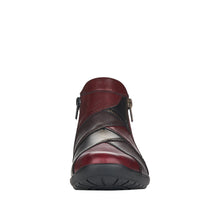 Load image into Gallery viewer, REMONTE - R7674-36 - 2 x ZIP ANKLE BOOT - Wine Multi  (NEW IN)