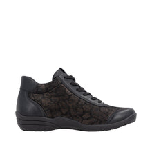 Load image into Gallery viewer, REMONTE - R7676-06  - LACE/ZIP ANKLE BOOT - Black Multi  (NEW IN)