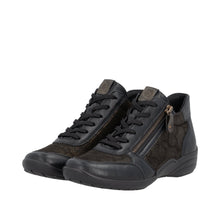 Load image into Gallery viewer, REMONTE - R7676-06  - LACE/ZIP ANKLE BOOT - Black Multi  (NEW IN)