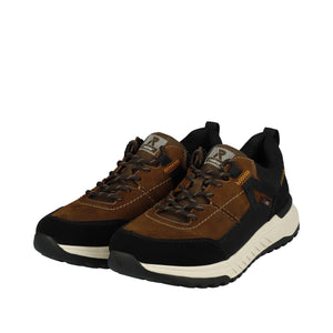 RIEKER - U0100-22 - MENS TRAINER - Brown/Black