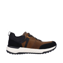 Load image into Gallery viewer, RIEKER - U0100-22 - MENS LACE-UP TRAINER/SHOE - Tobacco/Black (Water Resistant)  (NEW IN)
