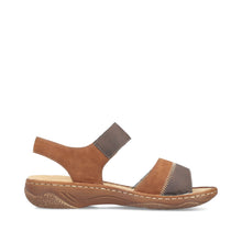 Load image into Gallery viewer, RIEKER - V2860-24 - STRAP SANDAL - Brown/Tan