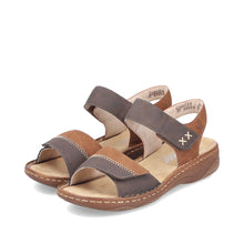 Load image into Gallery viewer, RIEKER - V2860-24 - STRAP SANDAL - Brown/Tan