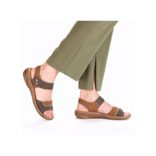 Load image into Gallery viewer, RIEKER - V2860-24 - STRAP SANDAL - Brown/Tan