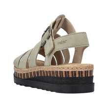 Load image into Gallery viewer, RIEKER - V7904-52 - WEDGE STRAP SANDAL - Green