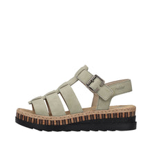 Load image into Gallery viewer, RIEKER - V7904-52 - WEDGE STRAP SANDAL - Green