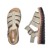 Load image into Gallery viewer, RIEKER - V7904-52 - WEDGE STRAP SANDAL - Green