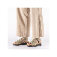 Load image into Gallery viewer, RIEKER - V7904-52 - WEDGE STRAP SANDAL - Green