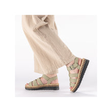 Load image into Gallery viewer, RIEKER - V7904-52 - WEDGE STRAP SANDAL - Green