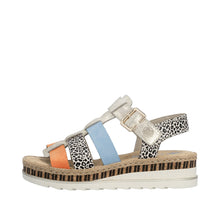 Load image into Gallery viewer, RIEKER - V7904-90 - WEDGE STRAP SANDAL - Multi