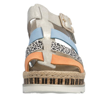 Load image into Gallery viewer, RIEKER - V7904-90 - WEDGE STRAP SANDAL - Multi