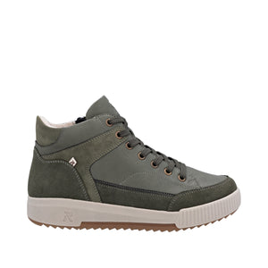 RIEKER - W0171-54 - ZIP/LACE BOOT - Khaki