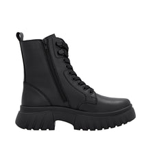 Load image into Gallery viewer, RIEKER - W1870-02 - LACE UP/ZIP BOOT - BLACK