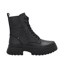 Load image into Gallery viewer, RIEKER - W1870-02 - LACE UP/ZIP BOOT - BLACK