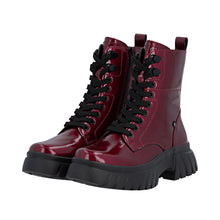 Load image into Gallery viewer, RIEKER - W1870-35 - LACE UP/ZIP BOOT - RED