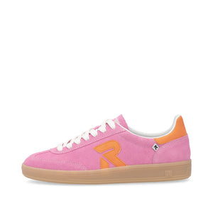RIEKER - W2200-31 -  LACE UP SNEAKER TRAINER - Pink