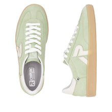 Load image into Gallery viewer, RIEKER - W2200-52 -  LACE UP SNEAKER TRAINER - Mint Green/White