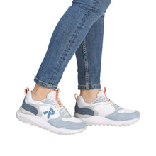 Load image into Gallery viewer, RIEKER - W2506-80 - LACE UP TRAINER - Blue Multi