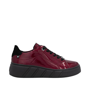 RIEKER - W2601-35 - LACE UP SNEAKER STYLE SHOE - Red
