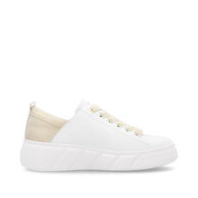 Load image into Gallery viewer, RIEKER - W2602-81 -  LACE UP TRAINER - White/Gold
