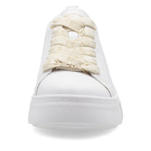 Load image into Gallery viewer, RIEKER - W2602-81 -  LACE UP TRAINER - White/Gold