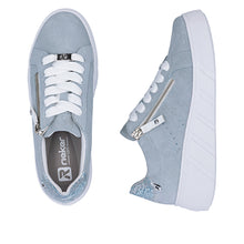 Load image into Gallery viewer, RIEKER - W2605-12 - LACE UP/ZIP SNEAKER STYLE SHOE - Blue