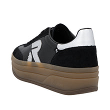 Load image into Gallery viewer, RIEKER - W3700-00 -  LACE UP SNEAKER TRAINER - Black