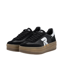 Load image into Gallery viewer, RIEKER - W3700-00 -  LACE UP SNEAKER TRAINER - Black