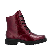 Load image into Gallery viewer, RIEKER - Z2841-33 - LACE UP/ZIP ANKLE BOOT - RED PATENT