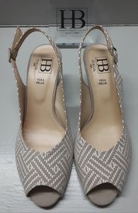 HB Italia - B272 SHOE/SANDAL - Beige/White Intreccio