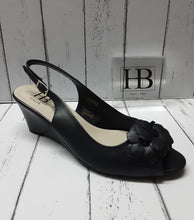 Load image into Gallery viewer, HB Italia - A-402SP-15 NAPPA OCEANO WEDGE SHOE/SANDAL - Navy