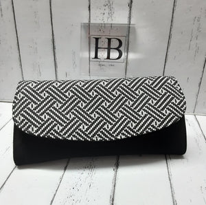 HB Italia - B272 SHOE/SANDAL - Black/White Intreccio