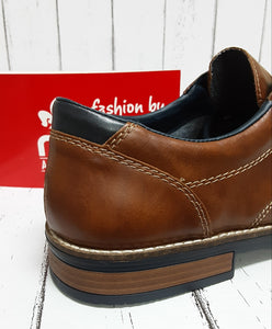 RIEKER - 13500-25 - LACE UP SHOE - Brown (Dark Tan)