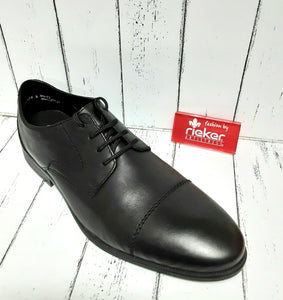 RIEKER - 11610-00 - Leather LACE UP SHOE - Black