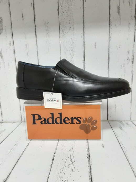 PADDERS - BOND - 157/10 - Leather SLIP ON SHOE - Black