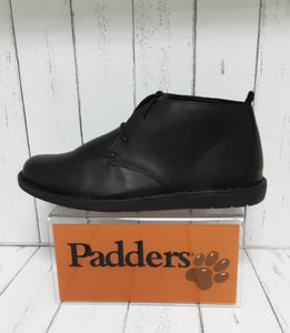 PADDERS - JUDD - 171/10 - Leather LACE UP BOOT - Black